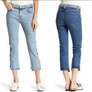 Current Elliot Jeans High Waist Somera Straight Leg Ankle Denim  Size 27